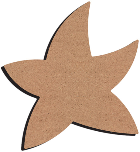 Gomille figura in MDF stella marina 26 cm decorazione