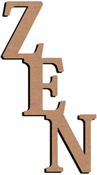 Gomille figura MDF creativa Zen 58 cm decorazione