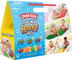 Zimpli Kids giocattolo da bagno MEGA BAFF PACK multicolore gioco sensoriale