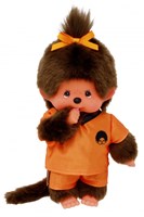Bambola Monchhichi calcio ragazza 20cm - bambola peluche giocattolo-2