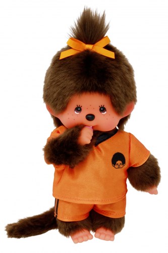 Bambola Monchhichi calcio ragazza 20cm - bambola peluche giocattolo-2