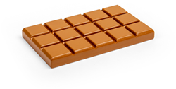 BigJigs barretta di cioccolato in legno giocattolo - gioco di ruolo cioccolato