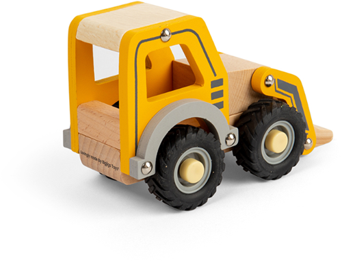 BigJigs escavatore in legno - giocattolo da costruzione sostenibile per bambini-2
