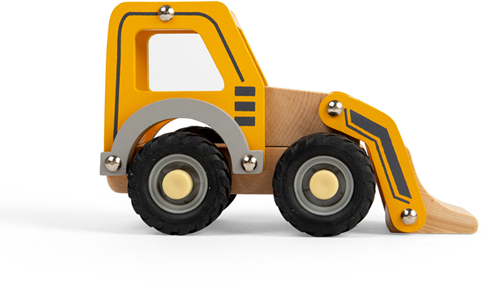 BigJigs escavatore in legno - giocattolo da costruzione sostenibile per bambini-3