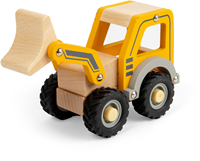 BigJigs escavatore in legno - giocattolo da costruzione sostenibile per bambini