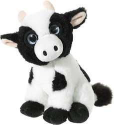 Heunec peluche mucca - animale da fattoria 14 cm per bambini