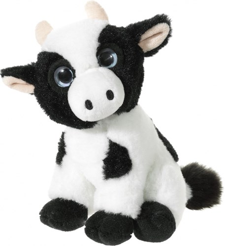 Heunec peluche mucca - animale da fattoria 14 cm per bambini