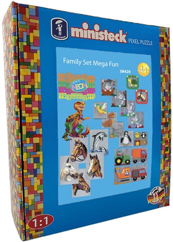 Ministeck mosaico Set Famiglia Mega Fun - XXL Box - 4000 pezzi