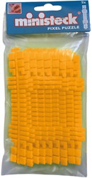 Ministeck mosaico strisce colorate neon arancione set 9 pezzi - Polybag