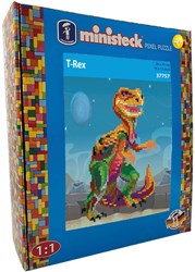 Ministeck mosaico T-Rex XL Box - 1200 pezzi - giocattolo creativo