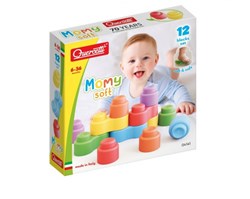 Quercetti blocchi morbidi impilabili gioco di costruzione 12 pezzi colorati