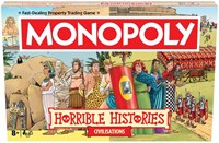 Hasbro gioco da tavolo Monopoly Horrible Histories Ancient Civilisations edizione