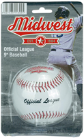 Midwest palla da baseball - official league 9 pollici palla sportiva bianca