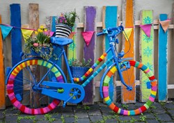 Grafika puzzle bici colorata - 1500 pezzi arte fotografia