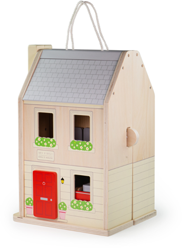 BigJigs casa delle bambole in legno giocattolo con accessori e bambole