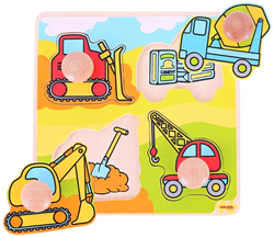 Bigjigs Toys My First Peg Puzzle - Construction