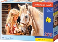 Castorland puzzle cavallo 200 pezzi - puzzle animali bambini-2