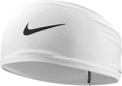 Nike fascia sportiva Dri-Fit Fury Classic larga bianca nera unisex