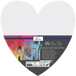 Nassau tela cuore pannello pittura 29 cm bianco hobby creativo