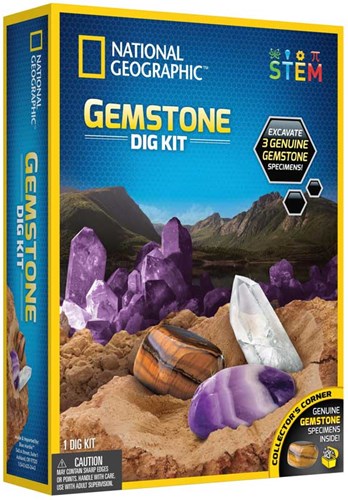 Bandai set di scavo di gemme - Giocattolo educativo National Geographic
