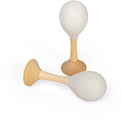 BigJigs strumento musicale in legno maraca junior giocattolo naturale