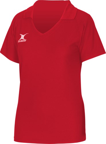 Gilbert Maglia netball Blaze bambine 5-6 anni rossa sportiva