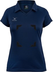 Gilbert maglia netball Eclipse Hook and Loop donna blu scuro sport