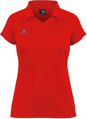 Gilbert maglia netball donna sport taglia 6 rosso poliestere