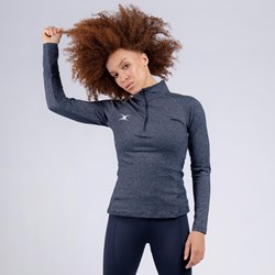 Gilbert maglia da allenamento netball Synergy Warm Up Top blu scuro adulti
