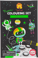 Tiger Tribe set da colorare neon spazio - giocattolo creativo per bambini