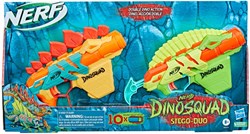 Hasbro Nerf blaster Dinosquad Stego Duo Pack dardi in schiuma