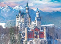 Eurographics puzzle Neuschwanstein castello inverno 1000 pezzi puzzle