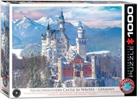 Eurographics puzzle Neuschwanstein castello inverno 1000 pezzi puzzle-2