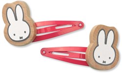 Bambolino Toys fermagli per capelli Miffy rosa - accessorio capelli in legno 2 pezzi