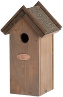 Esschert Design casetta nido uccelli legno cinciarella tetto bitume FSC