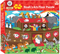 BigJigs puzzle pavimento Arca di Noè animali colorati 48 pezzi-2