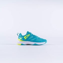 Gilbert scarpe sportive netball aqua fluo giallo taglia 43-44 unisex