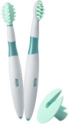 Nuk set spazzolino da denti per bambini - Kit igiene dentale - 6-15 mesi - verde