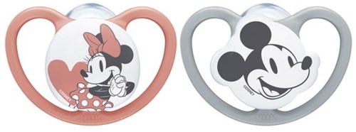 Nuk Space Disney succhietti in silicone 0-6m Minnie 2 pezzi baby