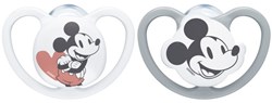 Nuk Space Disney succhietti in silicone 2 pezzi 0-6 mesi Mickey