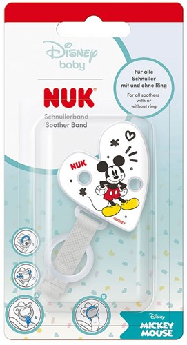Nuk clip per ciuccio Disney Mickey accessorio universale per bambini-2