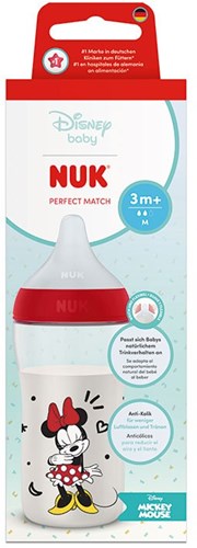 Nuk biberon Disney Minnie 260ml anti-colica senza BPA 3M+-2