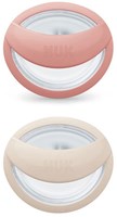 Nuk - Perfect Match - Pacifiers (2) - Sil - 0-6M - Beige/Red (was NU-10175312)