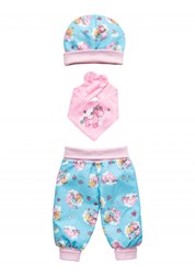 Heless set abbigliamento bambola unicorno fata 3 pezzi 35-45cm cotone