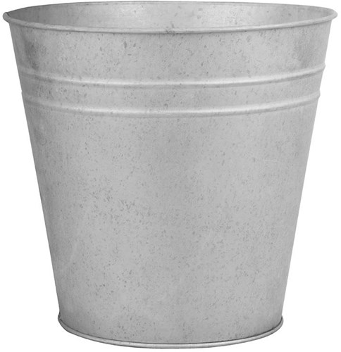 Esschert Design vaso in zinco 14 cm - decorazione da giardino argento