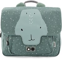 Trixie Zaino scuola - Zainetto bambini Mr. Hippo cotone idrorepellente verde