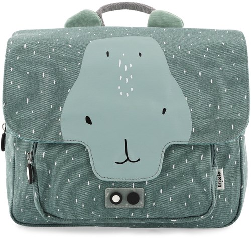 Trixie Zaino scuola - Zainetto bambini Mr. Hippo cotone idrorepellente verde