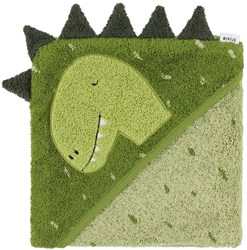Trixie accappatoio con cappuccio cotone bio 75x75cm Mr. Dino neonato