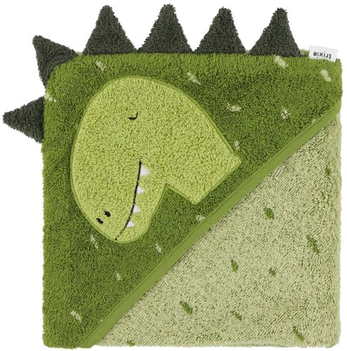 Trixie accappatoio con cappuccio cotone bio 75x75cm Mr. Dino neonato