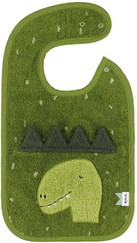 Trixie bavaglino baby Mr. Dino - cotone biologico - impermeabile - verde